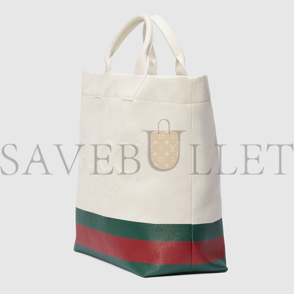 GUCCI CANVAS TOTE BAG WITH EMBOSSED DETAIL 782741  (40*38*17cm)